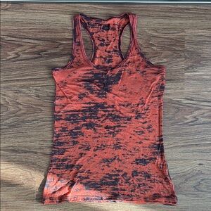 Burnt Orange and Black Tank Top